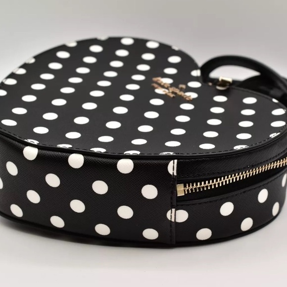 Kate Spade purse Love Shack Heart handbag crossbody in polka dots NWT - Picture 4 of 10